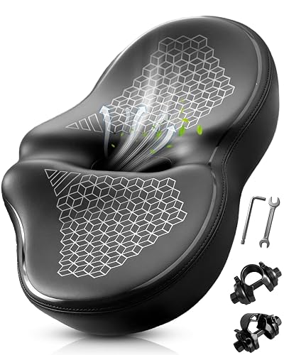 Noseless Oversized Bike Seat for Men &