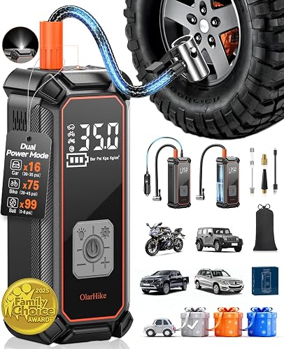 OlarHike Cordless Tire Inflator Portable Air Compressor