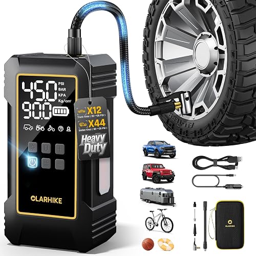 OlarHike Powerful 12000mAh Heavy Duty Tire Inflator