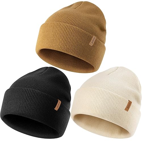OLIKER 3 Pack Beanie for Men Women