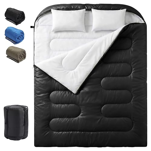 OLIXIS Double Sleeping Bag with Pillow