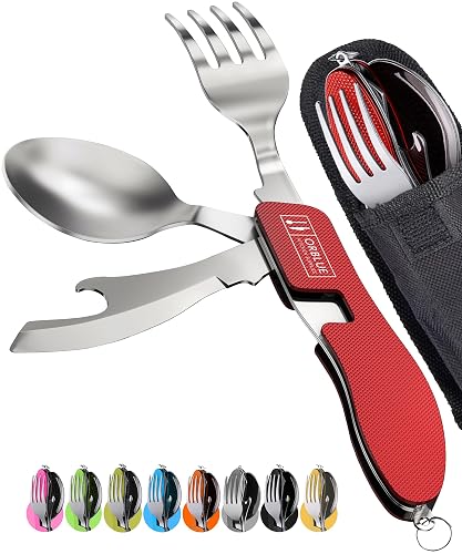 Orblue 4-in-1 Camping Eating Utensils