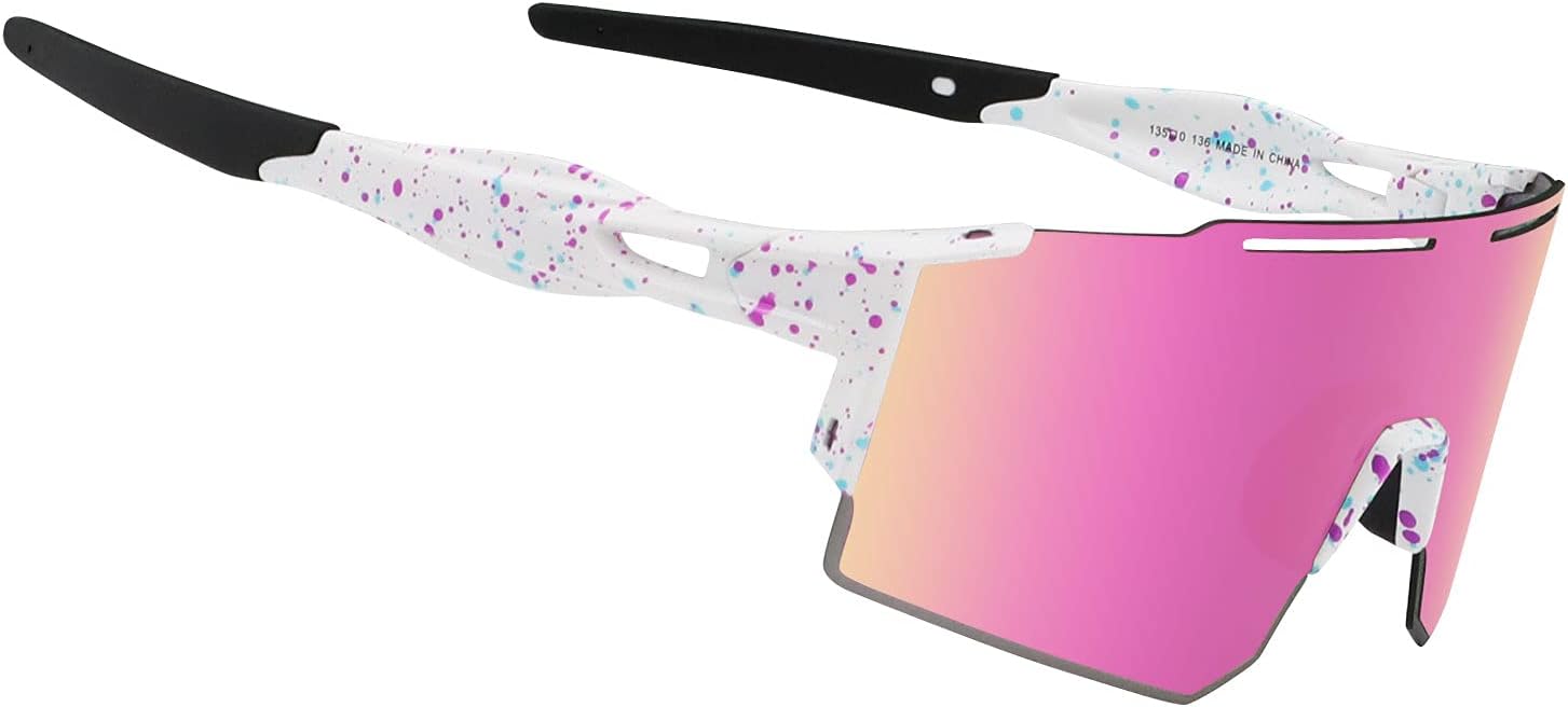 OULAIQI Cycling Sunglasses Replaceable Baseball