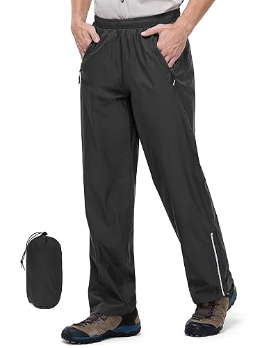 Outdoor Ventures Men's Rain Pants Waterproof Rain