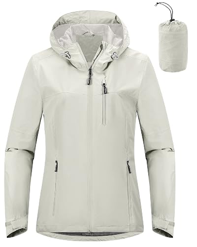 Outdoor Ventures Packable Rain Jacket Women Lightweight