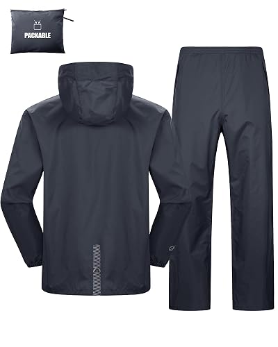 Outdoor Ventures Packable Rain Suit for Men