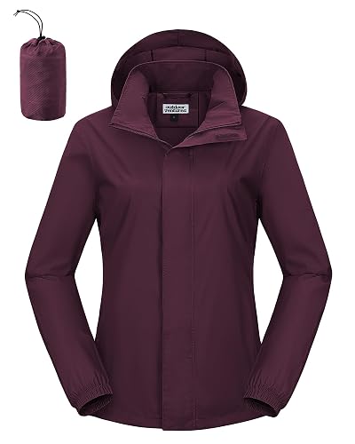 Outdoor Ventures Women's Rain Jacket Lightweight Packable