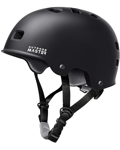 OutdoorMaster Skateboard Cycling Helmet - Two Removable
