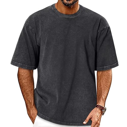 Oversized Tshirts for Men Short Sleeve Vintage