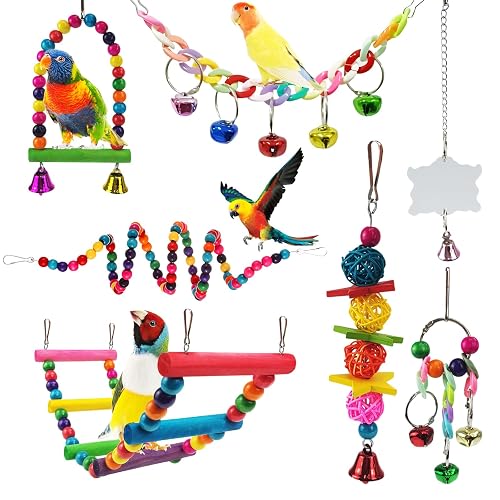 Parakeet Toys Mirrors & Bells
