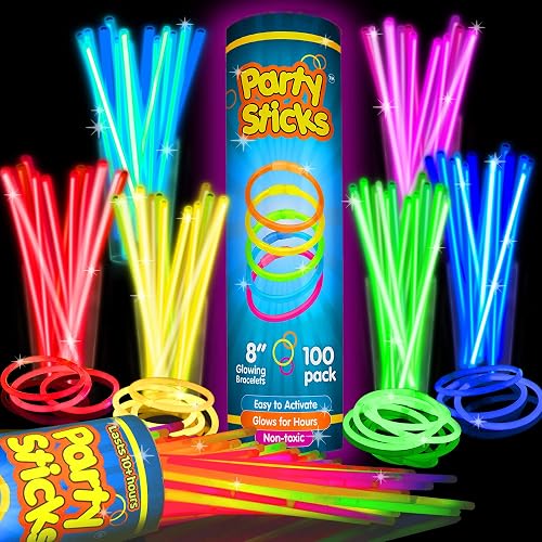 PartySticks Glow Sticks Party Supplies 100pk -