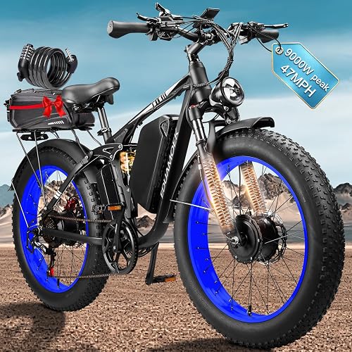 Peak-9000W-Dual-Motor-Electric-Bike Max-Output Battery Up