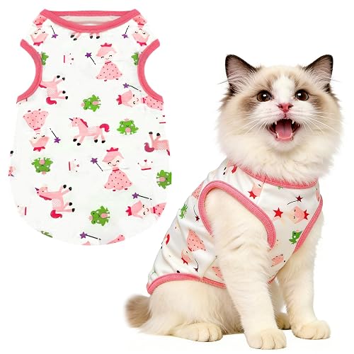 PETCARE Cute Cartoon Cat Shirts for Cats