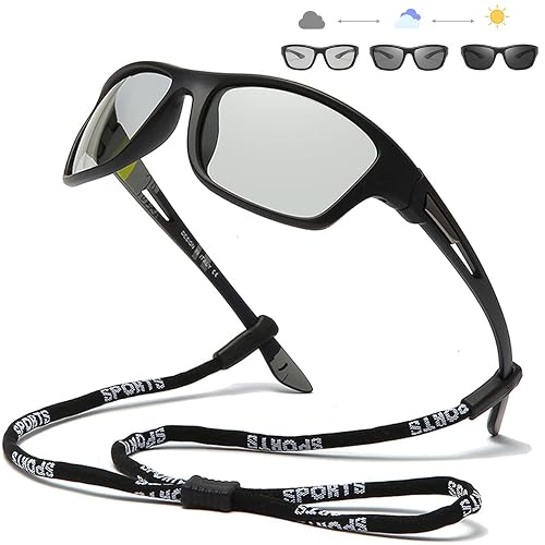 Photochromic Polarized Fishing Sunglasses for Men Women