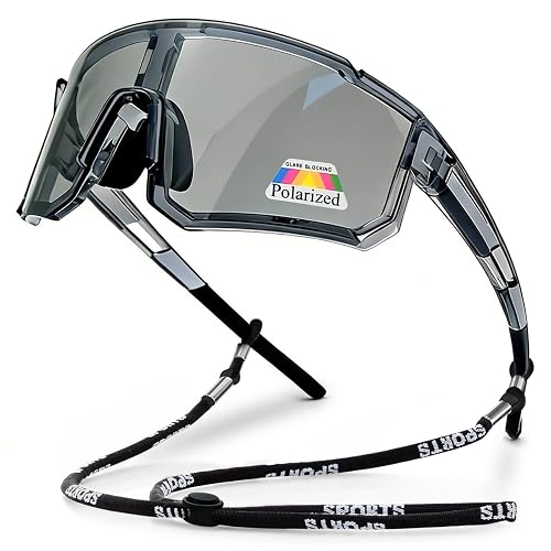 Photochromic Polarized Sports Sunglasses for Men Women：UV400