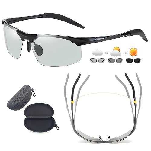 Photochromic Sunglasses Anti-Glare Polarized Z87 Safety