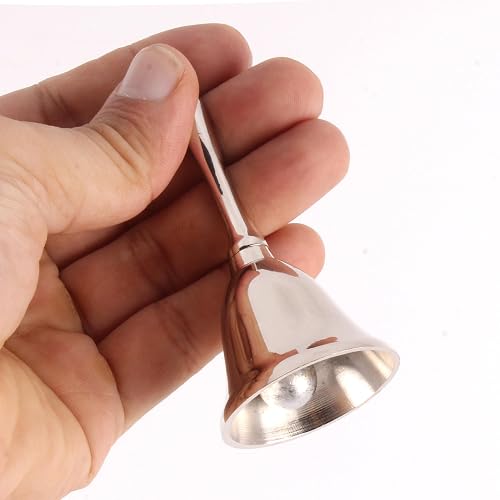 Polished Chrome Hand Bell – Solid Brass