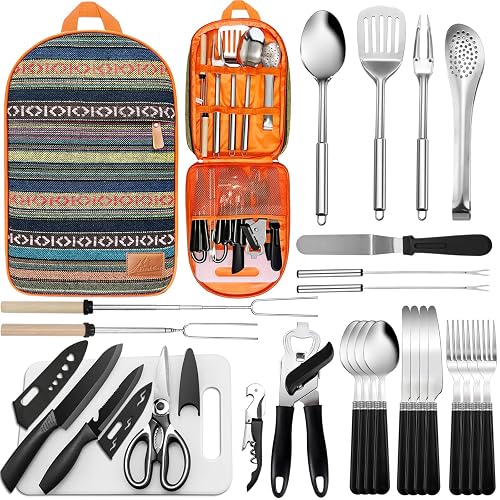 Portable Kitchen Utensil Set-27 Piece Cookware