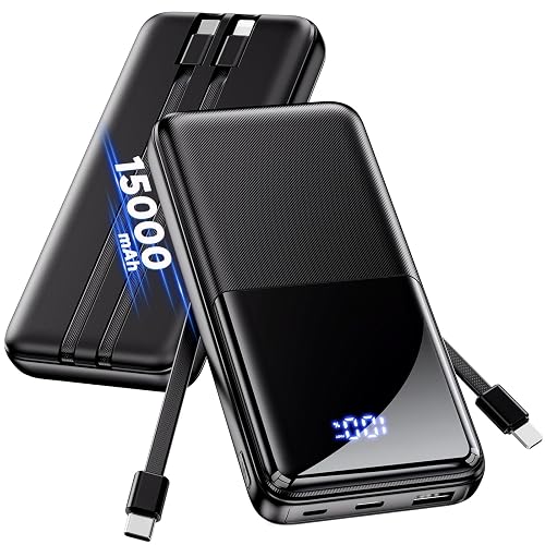 Portable Charger Power Bank - Slim 15000mAh