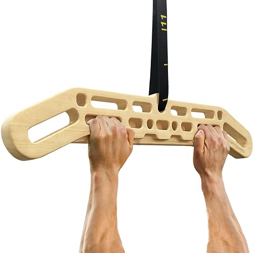 POWER GUIDANCE Wooden Hangboard Portable Rock Climbing