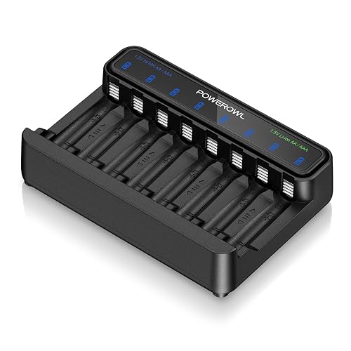 POWEROWL Smart Battery Charger for AA AAA
