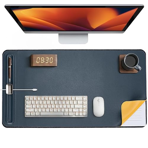Promattoo Desk Mat – Double-Sided Vegan Leather