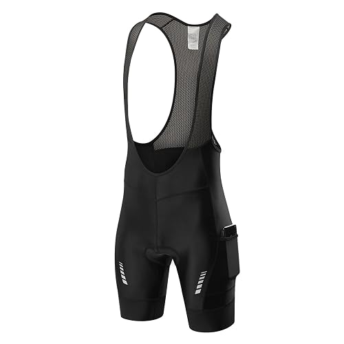 qualidyne Men's Cycling Bib Shorts with Pockets