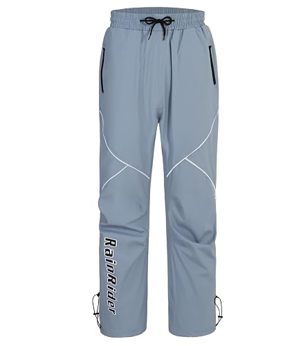 RainRider Waterproof Rain Pants for Men Women