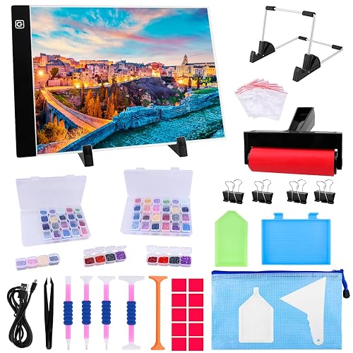 Ratukall 183PCS A4 Diamond Painting Light Pad