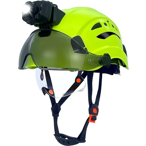 RDSGSO Industrial Safety Helmet with Visor Headlight