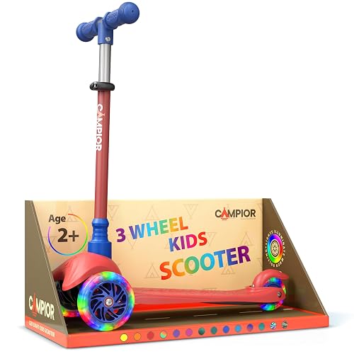 Red & Blue Mini 3 Wheel Scooter