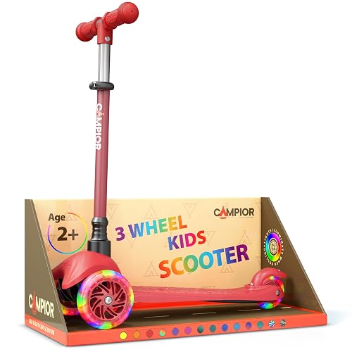 Red Mini 3 Wheel Scooter – Lean-to-Steer