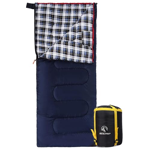 REDCAMP Cotton Flannel Sleeping Bag for Camping