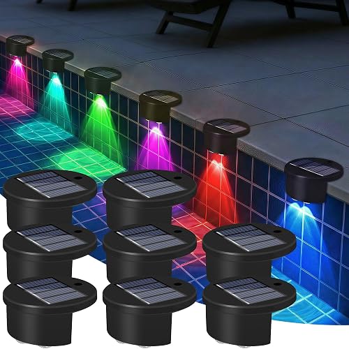 rerekiki 8 Pack Solar Pool Lights