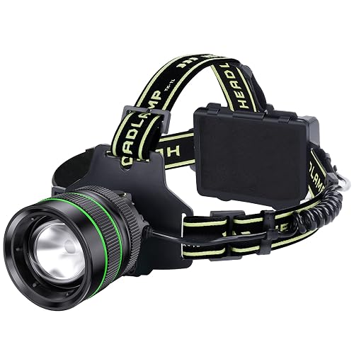 RFIUCH 2000LM Super Bright LED Rechargeable Headlamp