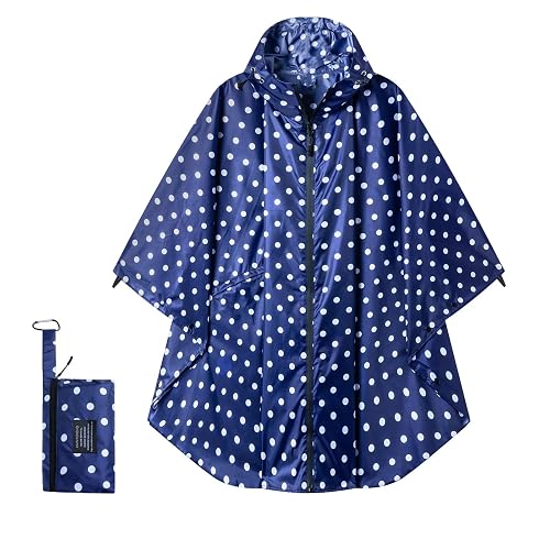 Rian c0de731 Hooded Rain Ponchos for Adult