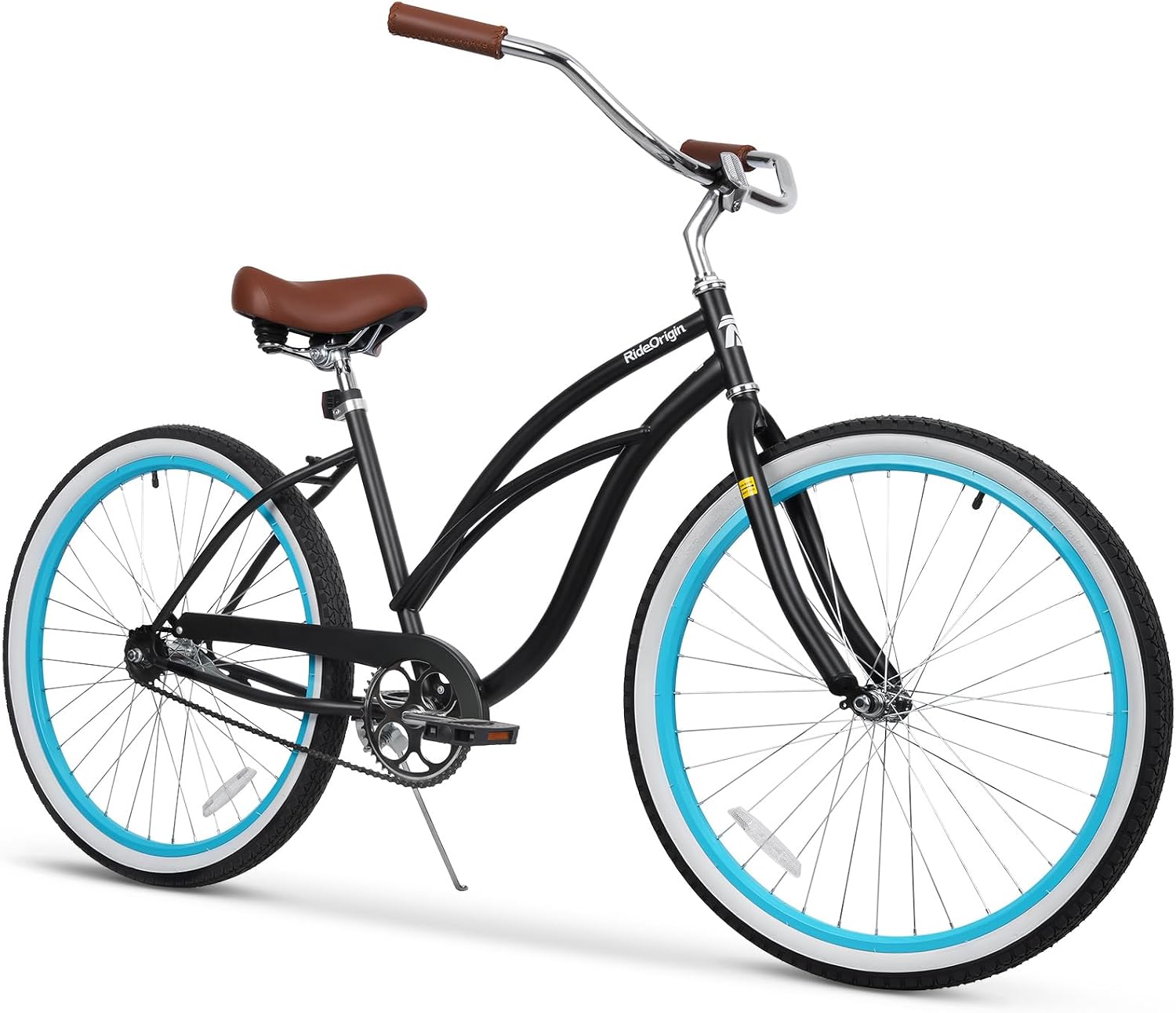RideOrigin Cruiser Bicycle Comfortable Riding Position