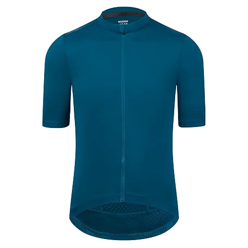 RISESBIK Men's Cycling Jersey Zipper Pocket Short