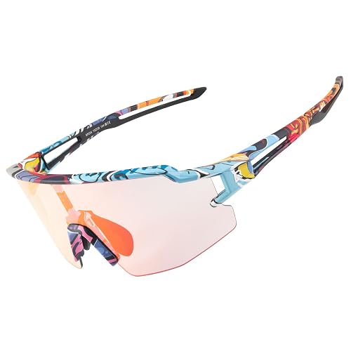 ROCKBROS Photochromic Sports Sunglasses Professional Anti
