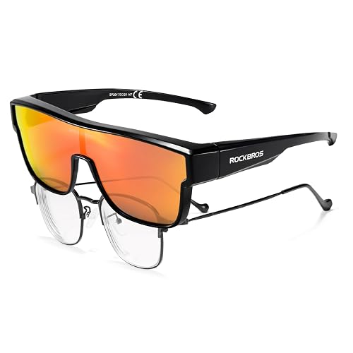 ROCKBROS Polarized Fit Over Glasses Sunglasses Wrap