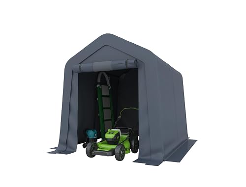 Rutile 6x8x7 FT Heavy-Duty Portable Outdoor Storage