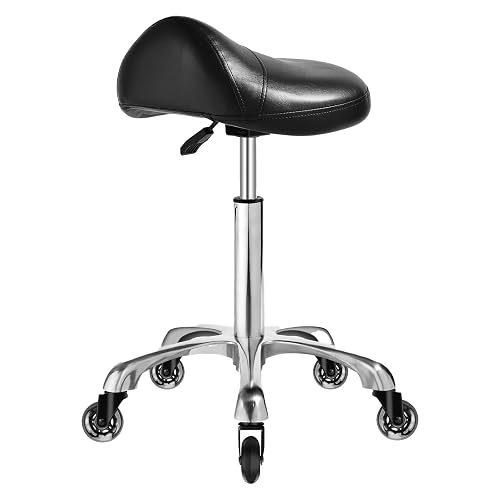 Saddle Stool Chair with Wheels