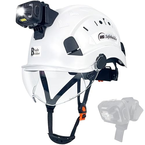 SAFEBUILDER Safety Helmet with Headlight