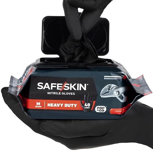 SAFESKIN Heavy Duty Nitrile Disposable Latex Free