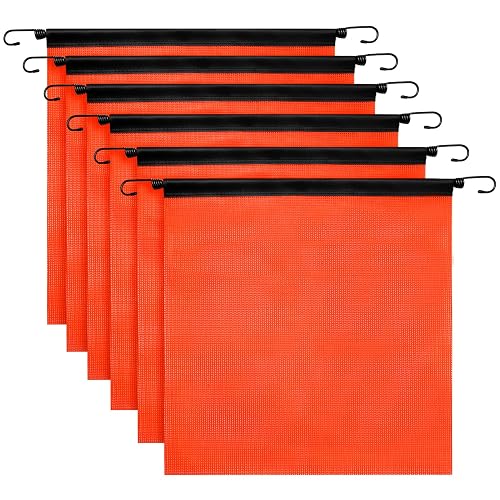 Safety Flag Set - 6 Bright Orange