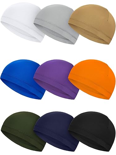 SATINIOR 9 Pieces Cooling Skull Caps Helmet