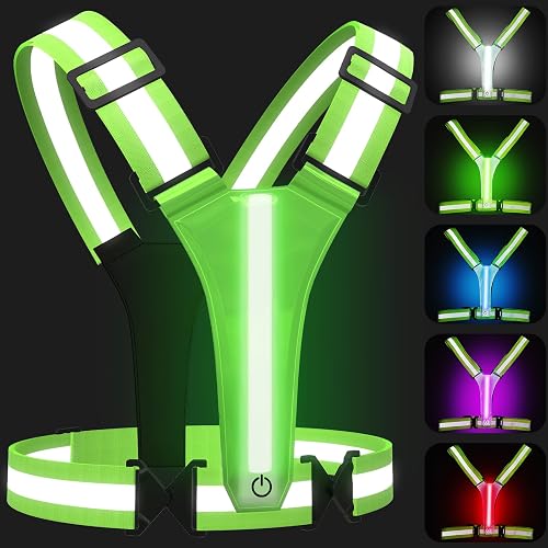 SAWNZC LED Reflective Vest Running Gear