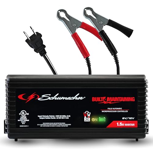 Schumacher Electric 1.5A Car Battery Charger and