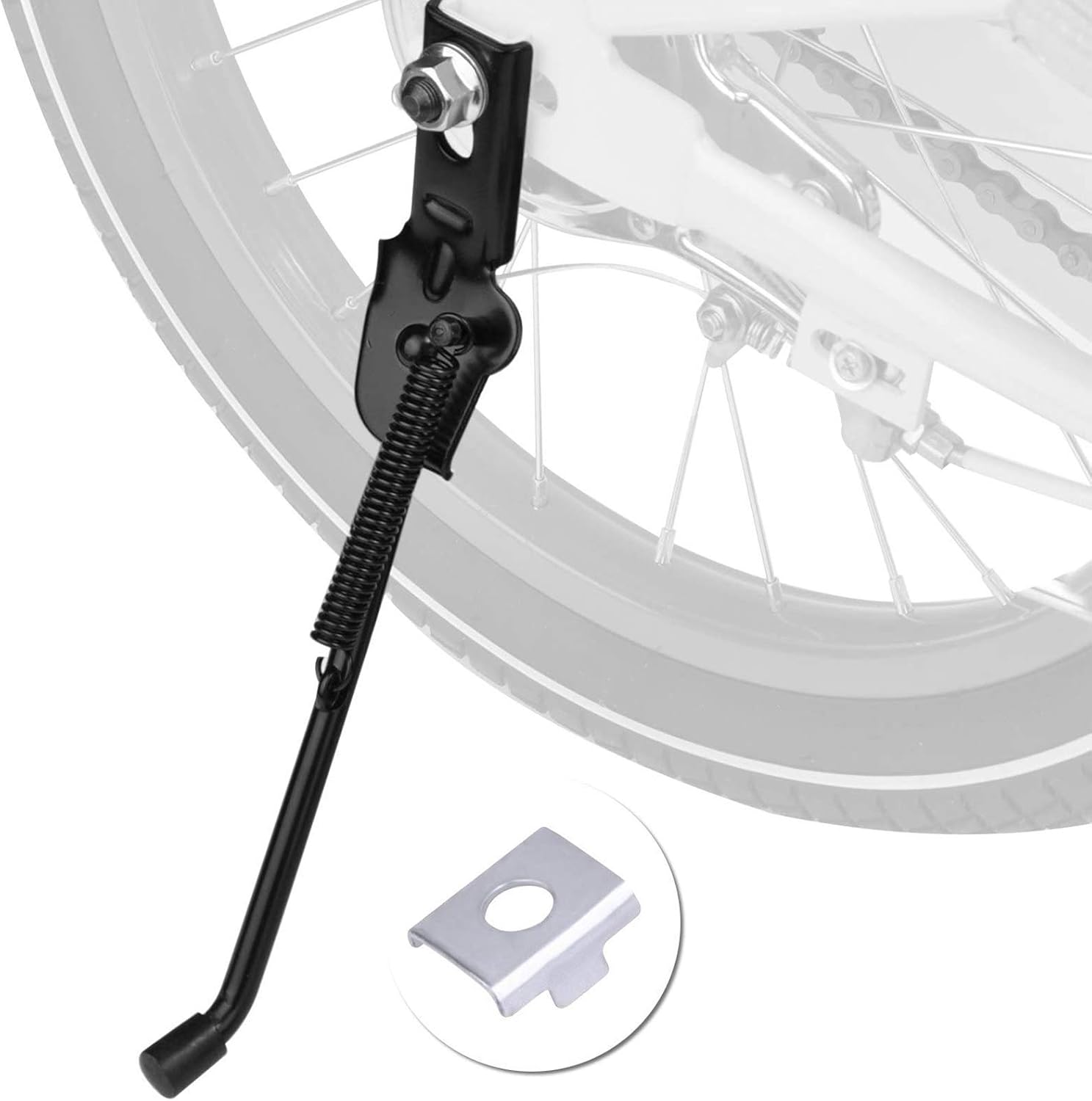 SEISSO Kids Bike Kickstand: Rear-Mount Stand for 16" Children's Bicycles