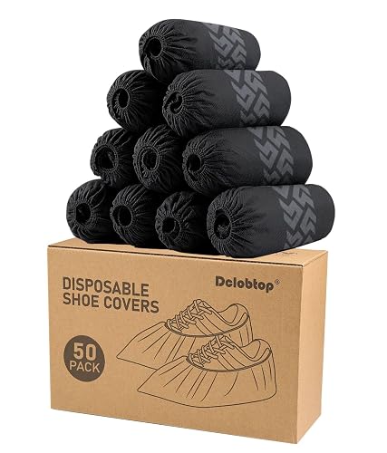 Shoe Covers Disposable Non-Slip - Black Shoe